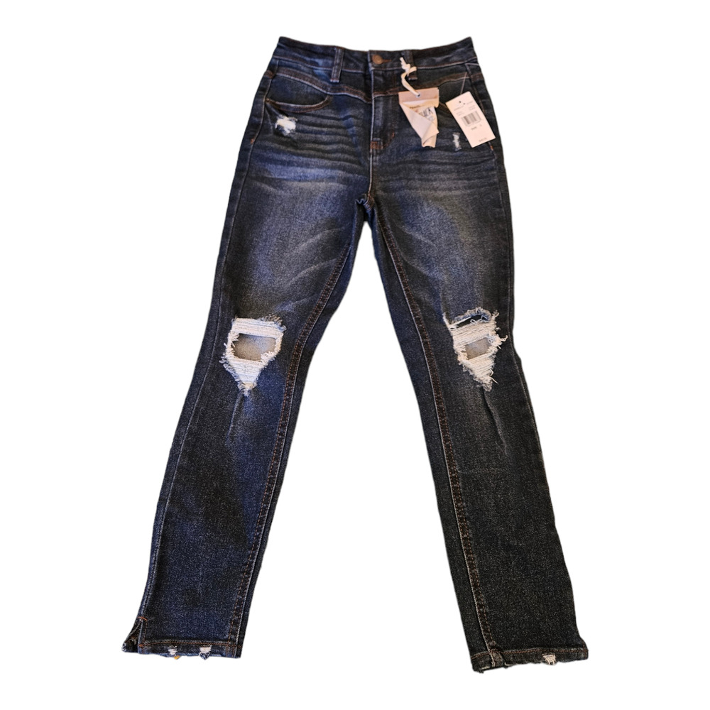 Vanilla Star Size 26 Pre Ripped Blue Jeans